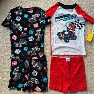 NWT Mario Kart Kids Pajamas
